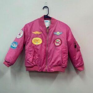 Flightline, Pink Jacket, Kids Sz S, with Patches